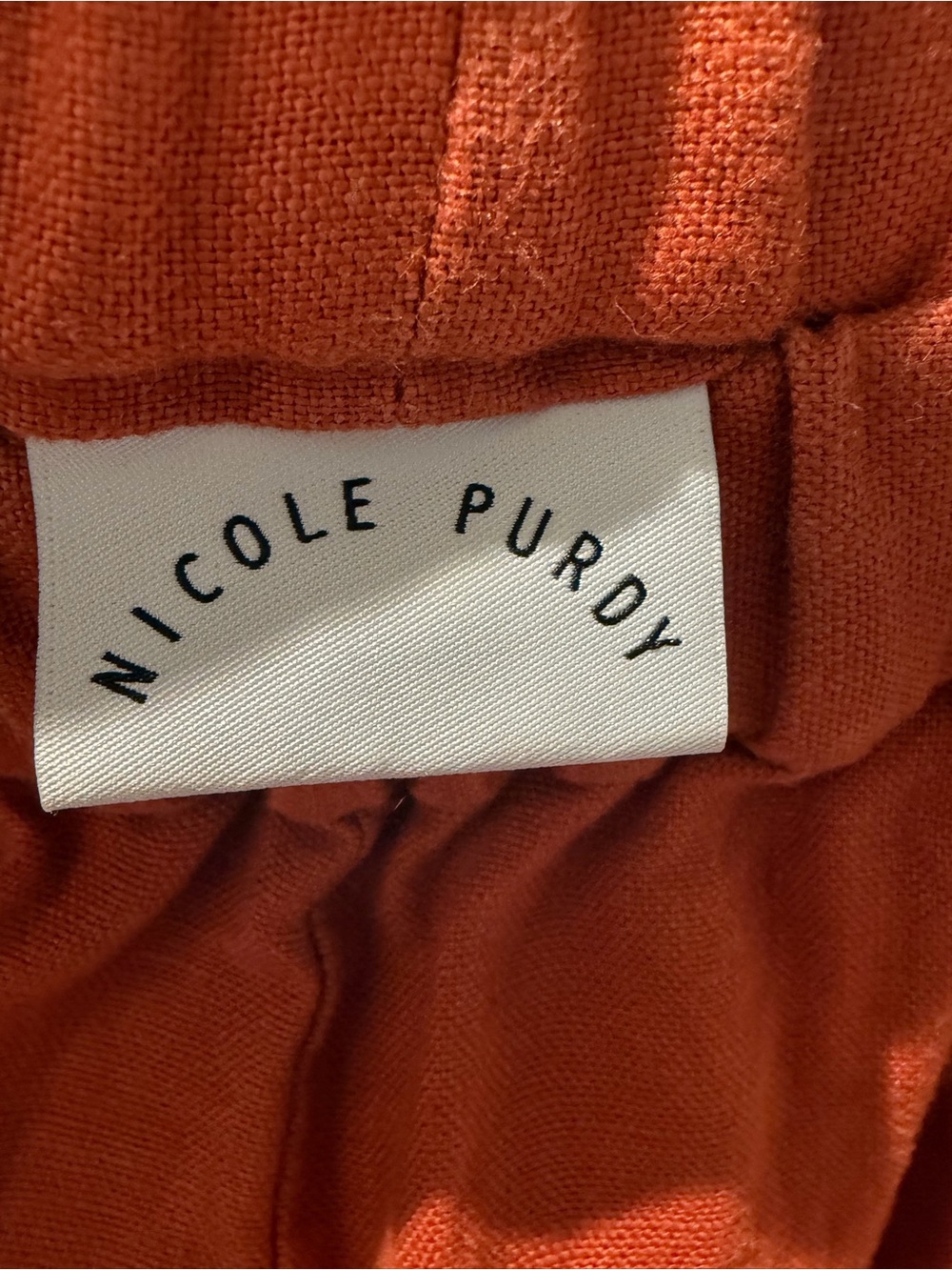 Nicole Purdy 100% Linen Pants | Relaxed Straight Leg | Elastic Waist | S - Picture 5 of 6
